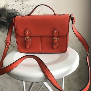 TOPSHOP Burnt Orange Satchel Purse
